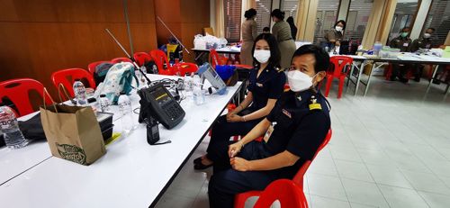 เรื่อง การจัดเจ้าหน้าที่และอุปกรณ์ตรวจสอบสัญญาณคลื่นความถี่วิทยุฯ ในการสอบคัดเลือกบุคคลภายนอกเพื่อบรรจุแต่งตั้งเข้ารับการฯ ศูนย์สอบธรรมศาสตร์ รังสิต