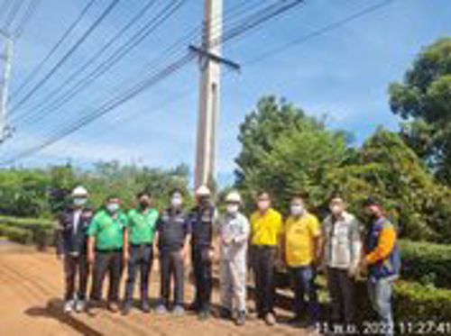ลงพื้นที่ตรวจประเมินผลการจัดระเบียบสายสื่อสาร ตามแผนการจัดระเบียบสายสื่อสาร สำนักงาน กสทช. พ.ศ. 2565 จังหวัดปราจีนบุรี