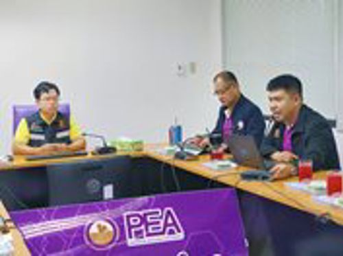 เข้าร่วมวางแผนในการดำเนินการจัดระเบียบสายสื่อสารโทรคมนาคม การไฟฟ้าส่วนภูมิภาคสาขาแปลงยาว จังหวัดฉะเชิงเทรา