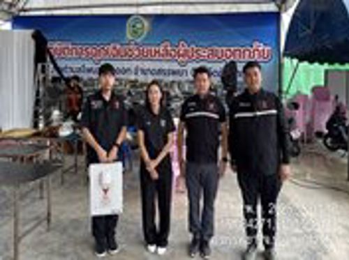ลงพื้นตำบลโพนางดำออก อำเภอสรรพยา จังหวัดชัยนาท ซึ่งเป็นพื้นคันกั้นน้ำเจ้าพระยาพังและเกิดน้ำท่วมหลายหมู่บ้าน