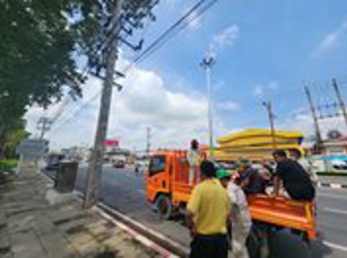 ตรวจประเมินผลการจัดระเบียบสายสื่อสารตามแผนการจัดระเบียบประจำปี 2566-2567 จังหวัดนครปฐม
