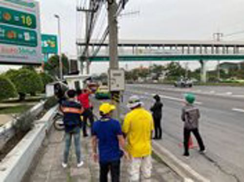 ลงพื้นที่ตรวจประเมินผลการจัดระเบียบสายสื่อสาร ตามแผนการจัดระเบียบสายสื่อสาร สำนักงาน กสทช. พ.ศ. 2565 จังหวัดนครปฐม​ 