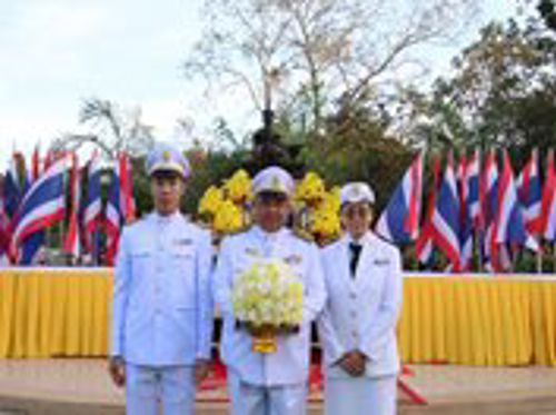 เข้าร่วมถวายพานพุ่มในงานรัฐพิธีถวายราชสักการะพ่อขุนรามคำแหงมหาราช เนื่องในวันพ่อขุนรามคำแห่งมหาราช จังหวัดปราจีนบุรี