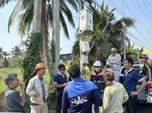 ลงพื้นที่ตรวจประเมินการจัดระเบียบสายสื่อสารตามแผนการจัดระเบียบประจำปี 2566-2567 จังหวัดสมุทรสาคร