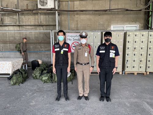 เรื่อง ขอรับการสนับสนุนรถตรวจสอบความถี่และหาทิศวิทยุ พร้อมเจ้าหน้าที่ในการสอบคัดเลือกบุคคลภายนอกเพื่อบรรจุแต่งตั้งเป็นข้าราชการตำรวจ จังหวัดสมุทรปราการและจังหวัดนนทบุรี