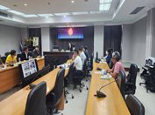 เข้าร่วมการประชุมการจัดระเบียบสายสื่อสารระหว่างอาคารศาลากลางจังหวัดนนทบุรี