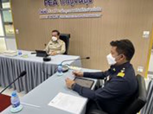 ร่วมประชุมวางแผนการจัดระเบียบสายสื่อสารในพื้นที่จังหวัดกาญจนบุรี เพื่อเตรียมรองรับการจัดงานกีฬาแห่งชาติ "กาญจนบุรีเกมส์" ปีงบประมาณ 2566