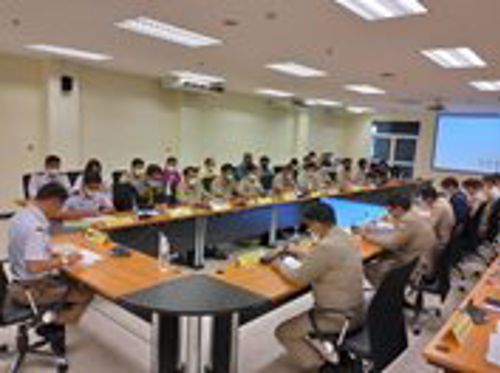 เข้าร่วมการประชุมการป้องกันและแก้ไขปัญหาสายไฟ้าและสายสื่อสารที่อยู่ในสภาพไม่เรียบร้อยและอาจก่อให้เกิดอันตรายแก่ประชาชนภายในจังหวัดนครปฐม