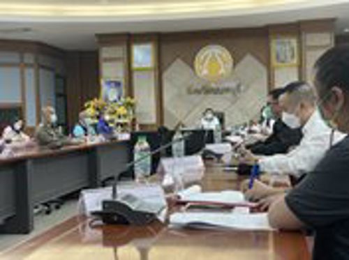 ร่วมประชุมคณะกรมการซ้อมแผนการป้องกันและระงับอัคคีภัยในอาคารสูง จังหวัดนนทบุรี 
