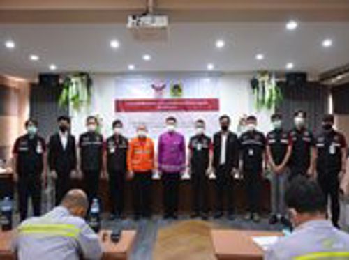 จัดอบรมการฝึกซ้อมแผนประสานงานกรณีเกิดภัยพิบัติหรือเหตุฉุกเฉิน จังหวัดสมุทรปราการ