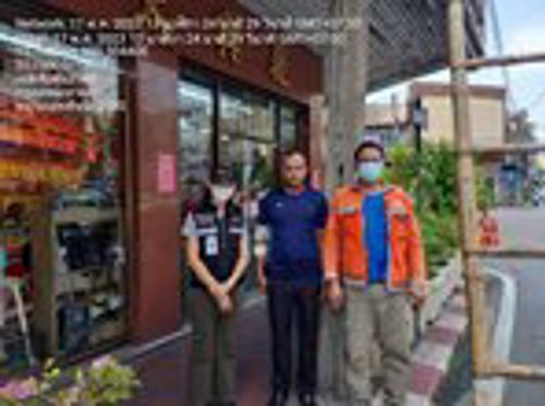 รับการแจ้งจาก Call Center 1200 กรณีอุบัติเหตุจากสายสื่อสารไม่เป็นระเบียบ กรุงเทพมหานคร