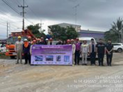 การจัดระเบียบสายสื่อสารตามแผนจัดระเบียบสายสื่อสารประจำปี 2566-2567 พื้นที่จังหวัดกาญจนบุรี 